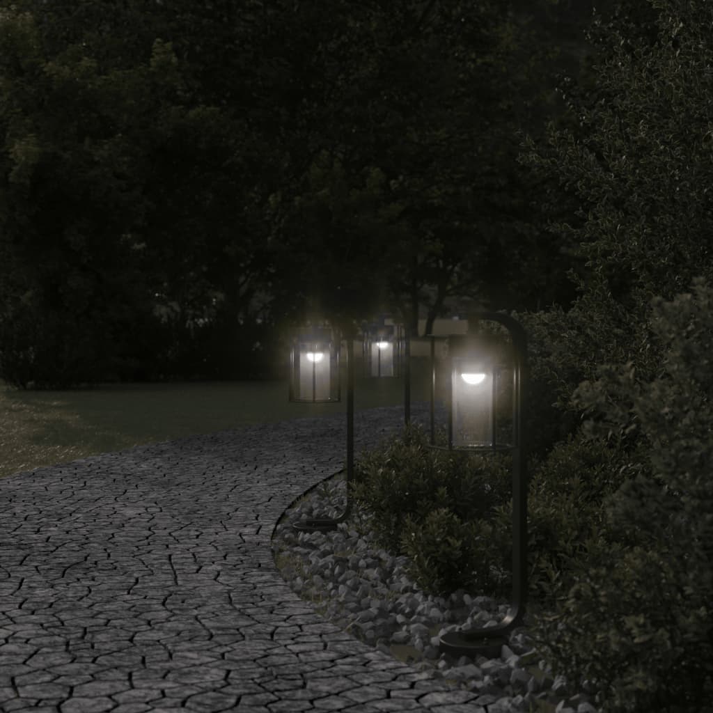 Lampade da Terra per Esterni 3 pz Nere 60 cm in Acciaio Inox - homemem39