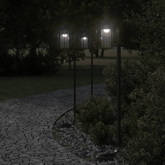 Lampada da Terra per Esterni Argento 100 cm in Acciaio Inox - homemem39