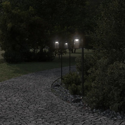 Lampade da Terra per Esterni 3 pz Nere 100 cm in Acciaio Inox - homemem39