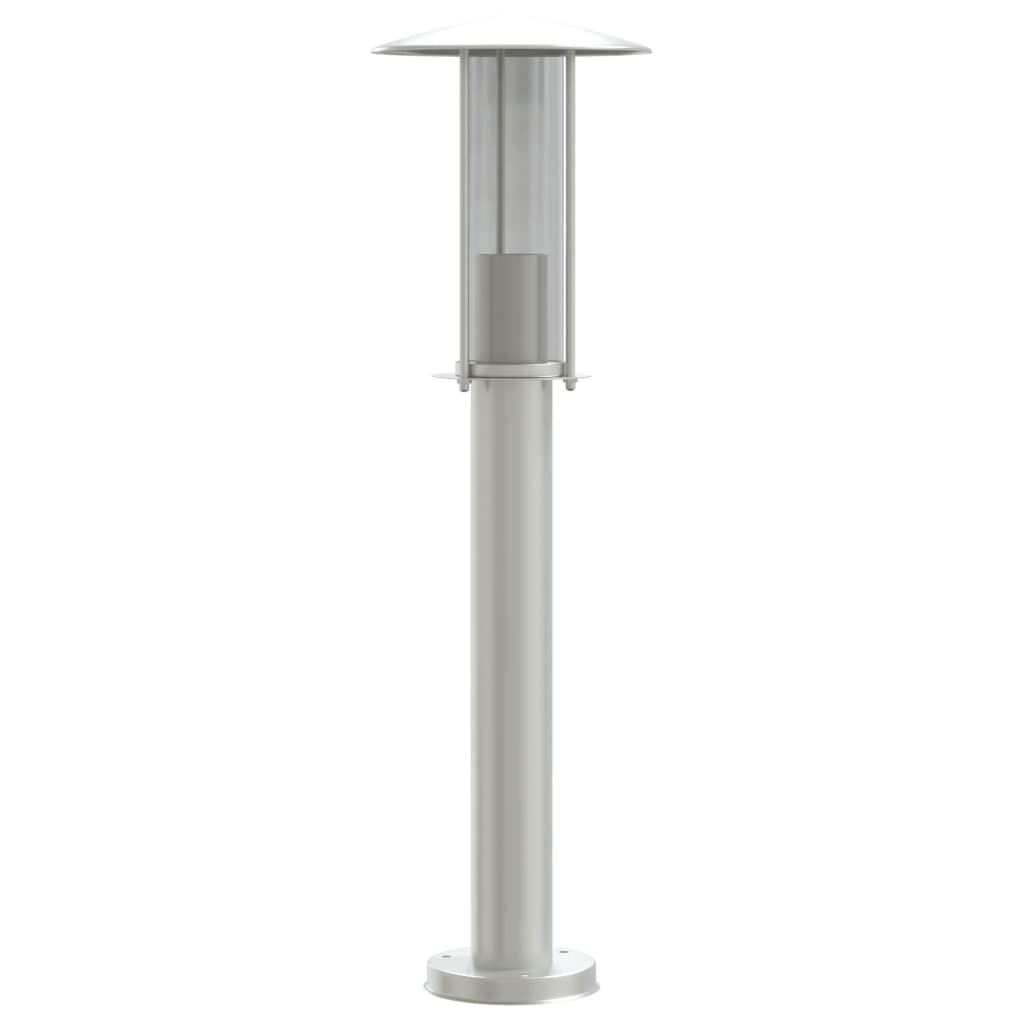 Lampada da Terra per Esterni Argento 60 cm in Acciaio Inox - homemem39