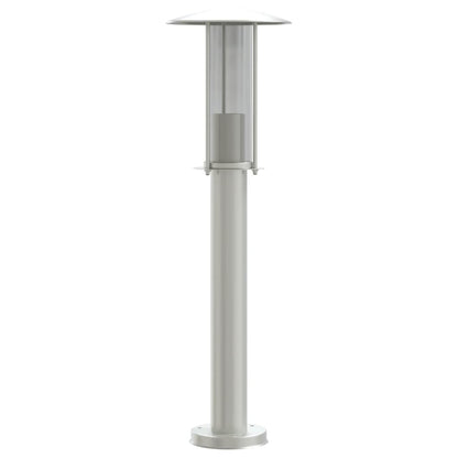 Lampada da Terra per Esterni Argento 60 cm in Acciaio Inox - homemem39