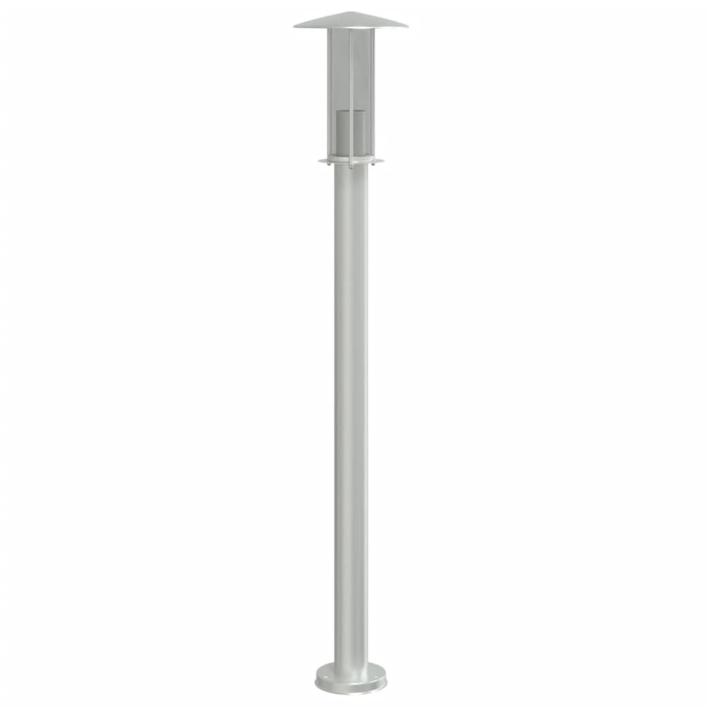 Lampada da Terra per Esterni Argento 100 cm in Acciaio Inox - homemem39