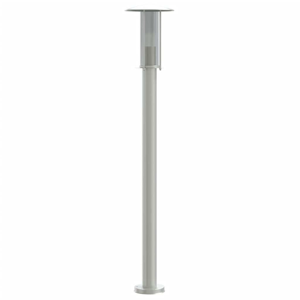 Lampada da Terra per Esterni Argento 100 cm in Acciaio Inox - homemem39