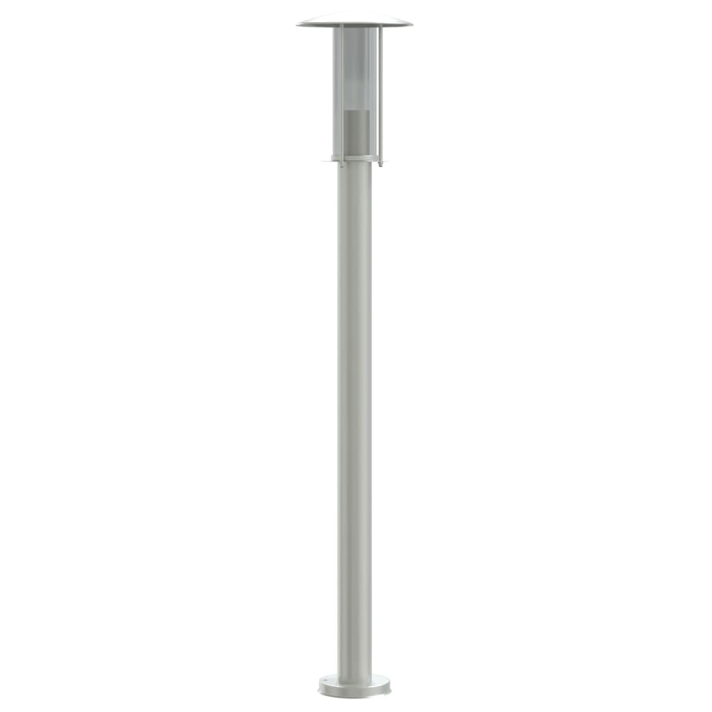 Lampade da Terra per Esterni 3 pz Argento 100cm in Acciaio Inox - homemem39