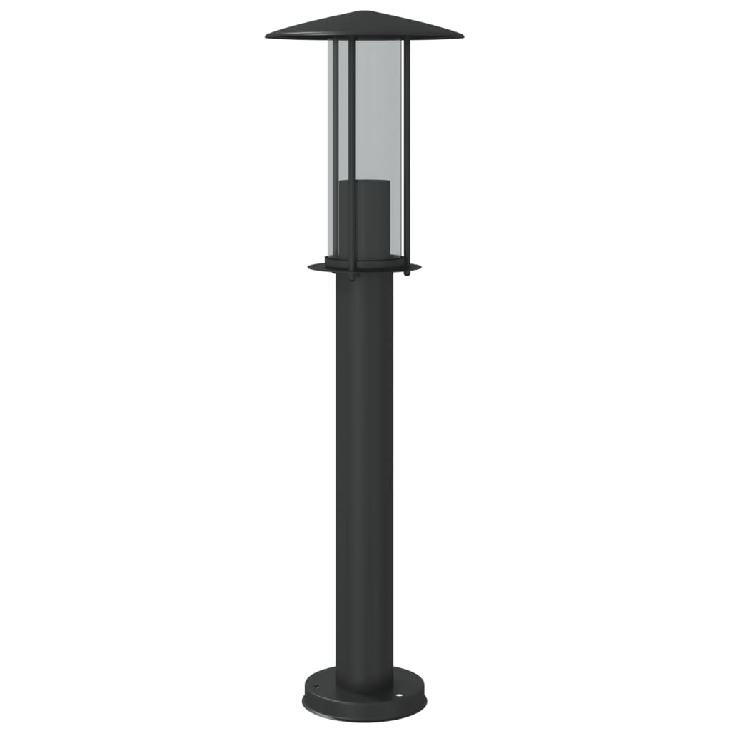 Lampada da Terra per Esterni Nera 60 cm in Acciaio Inox - homemem39