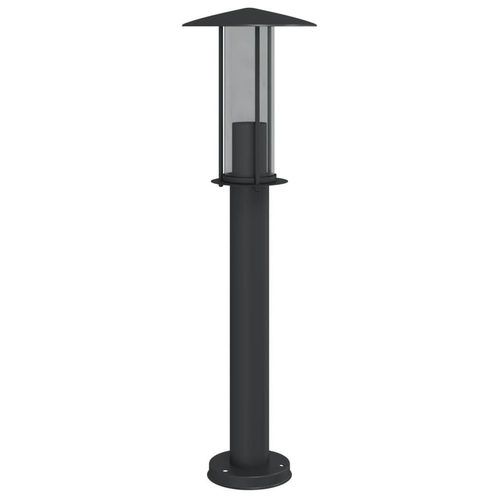 Lampada da Terra per Esterni Nera 60 cm in Acciaio Inox - homemem39