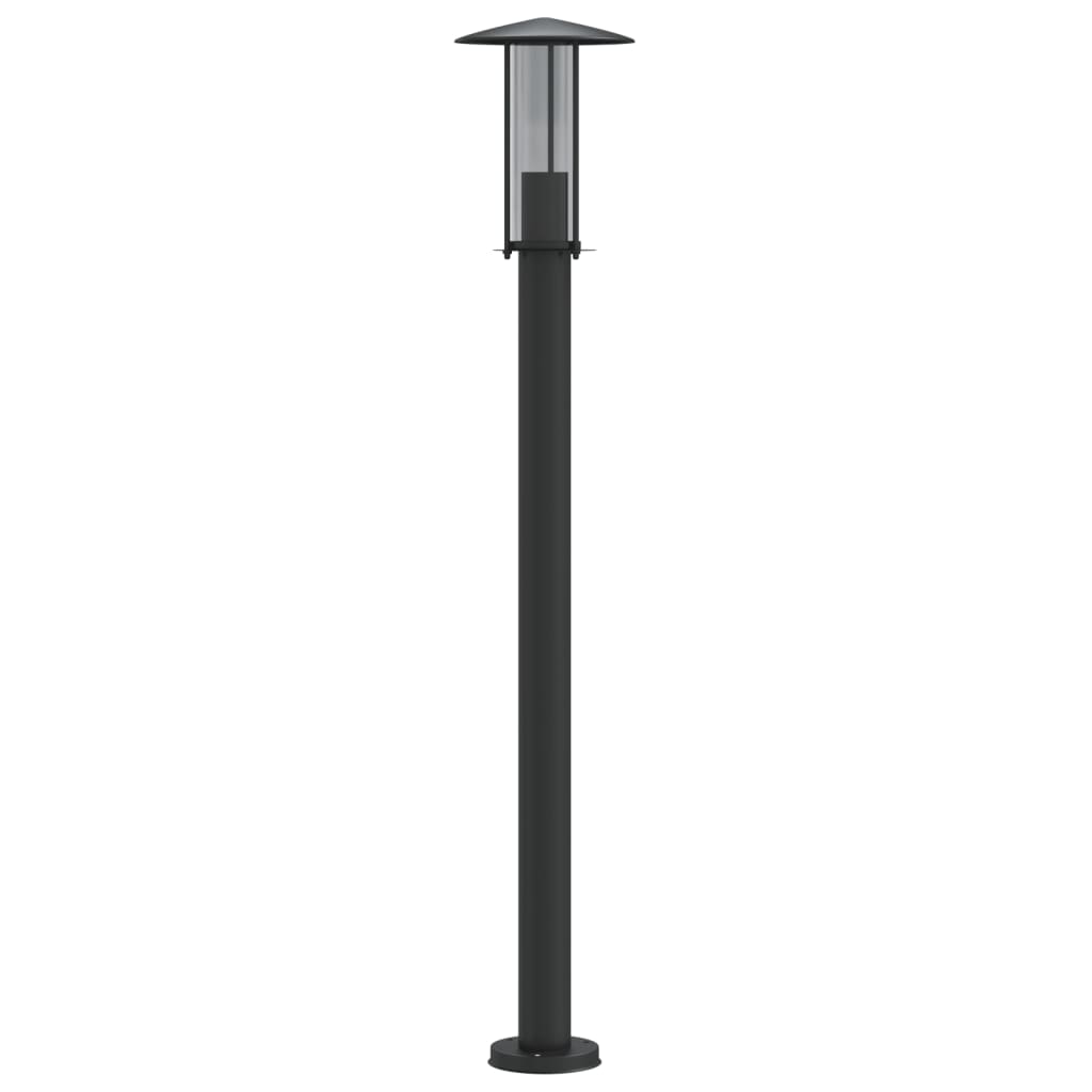 Lampada da Terra per Esterni Argento 100 cm in Acciaio Inox - homemem39