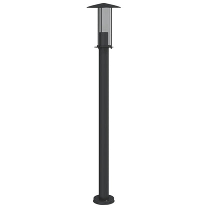 Lampada da Terra per Esterni Argento 100 cm in Acciaio Inox - homemem39