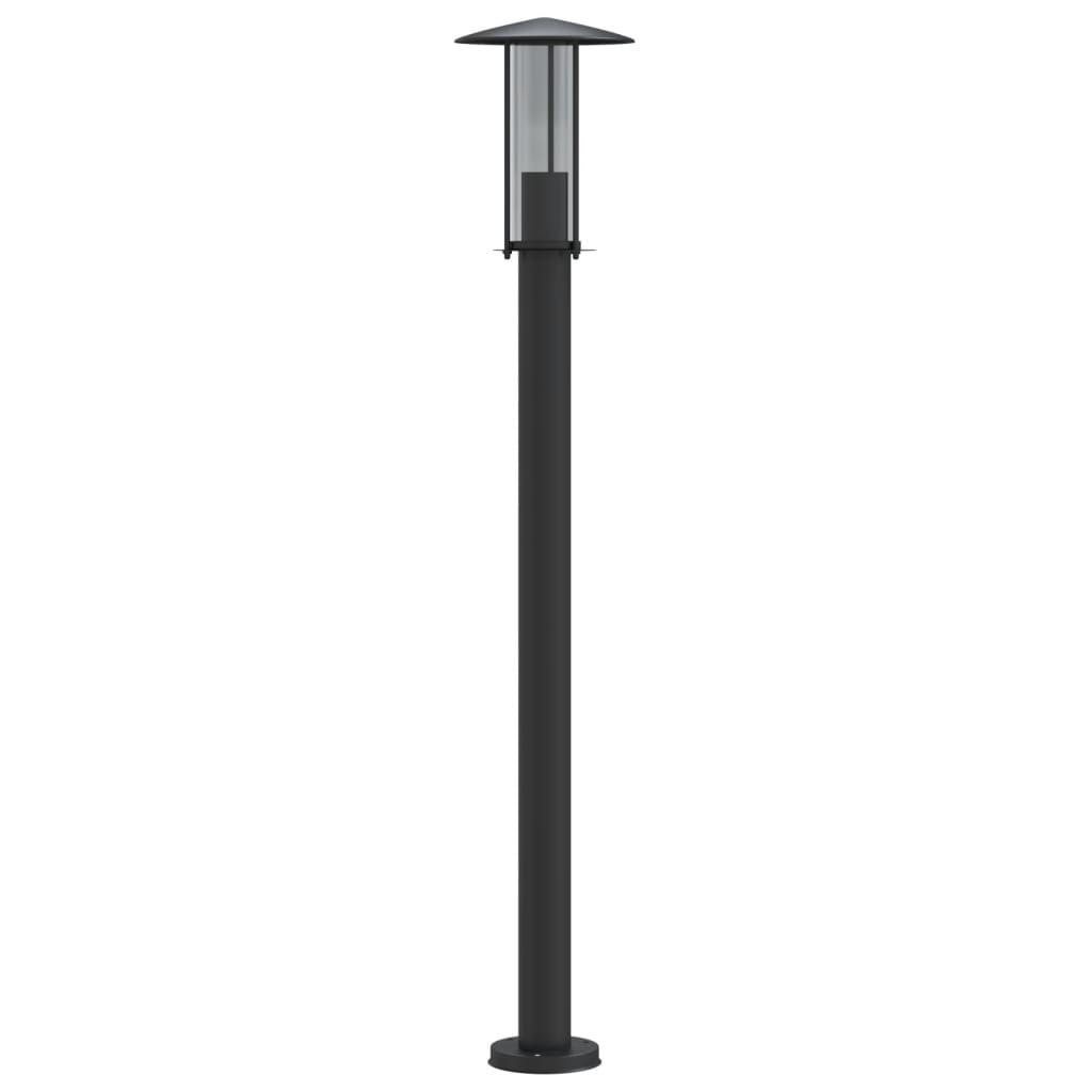 Lampade da Terra per Esterni 3 pz Nere 100 cm in Acciaio Inox - homemem39