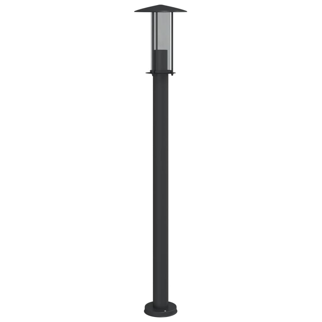 Lampade da Terra per Esterni 3 pz Nere 100 cm in Acciaio Inox - homemem39