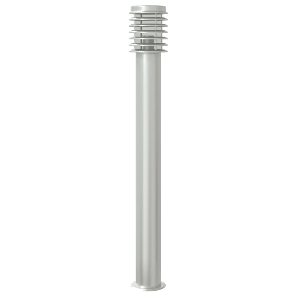 Lampada da Terra per Esterni Argento 110 cm in Acciaio Inox - homemem39