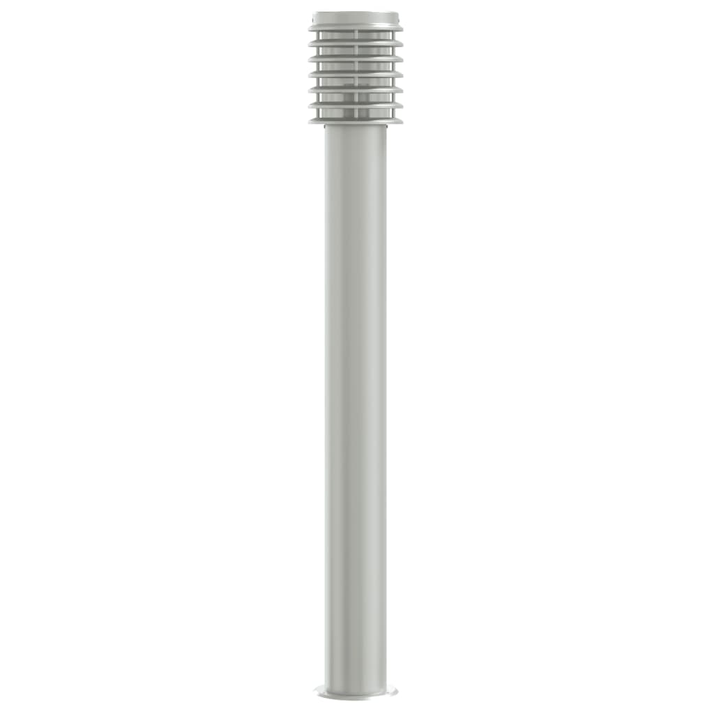 Lampade da Terra per Esterni 3 pz Argento 110cm in Acciaio Inox - homemem39