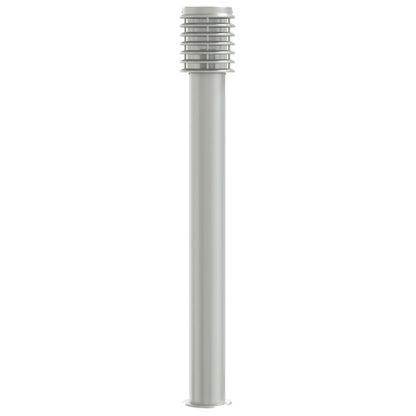 Lampade da Terra per Esterni 3 pz Argento 110cm in Acciaio Inox - homemem39