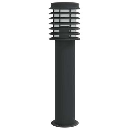 Lampada da Terra per Esterni Nera 60 cm in Acciaio Inox