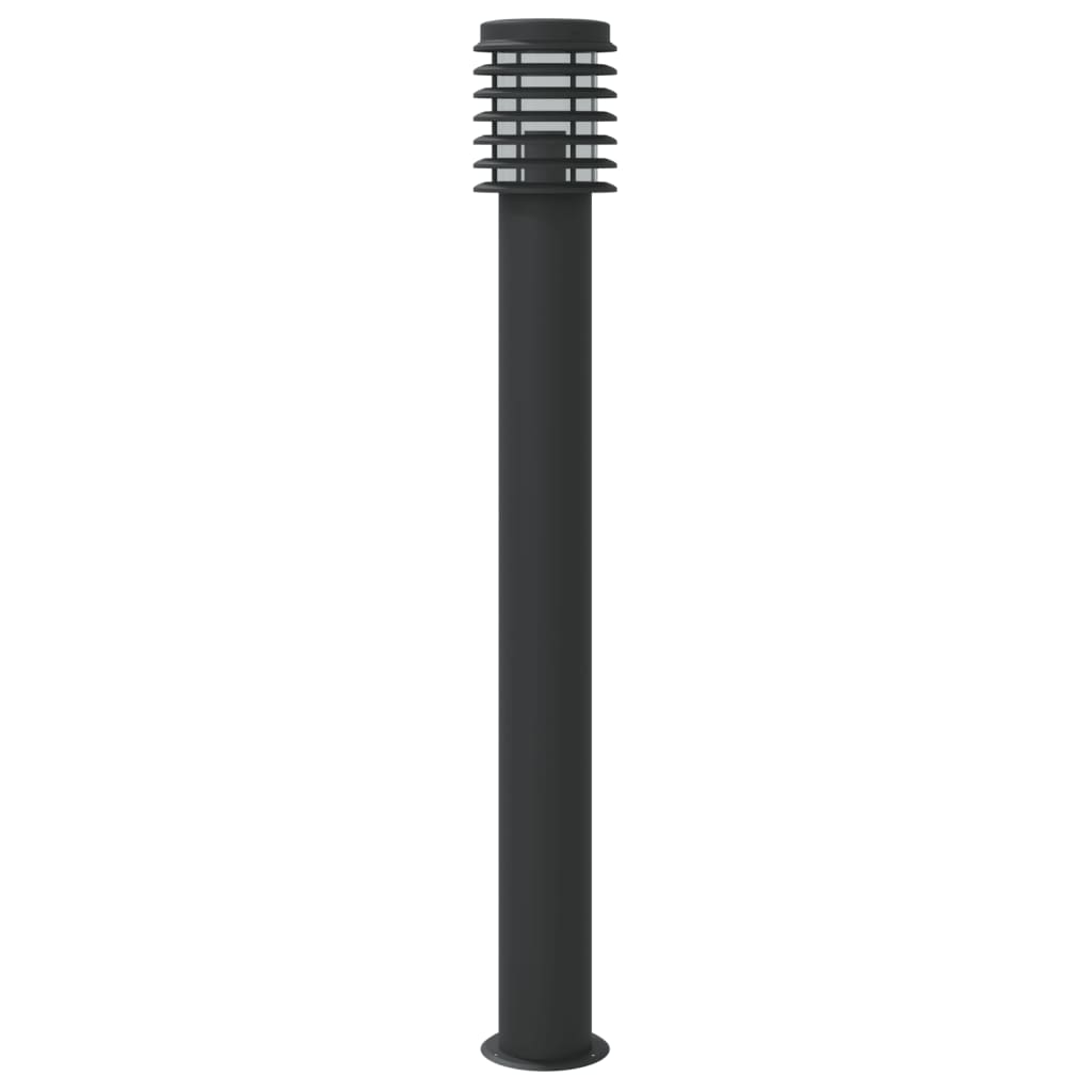 Outdoor Floor Lamps 3 pcs Black 110 cm in Stainless Steel