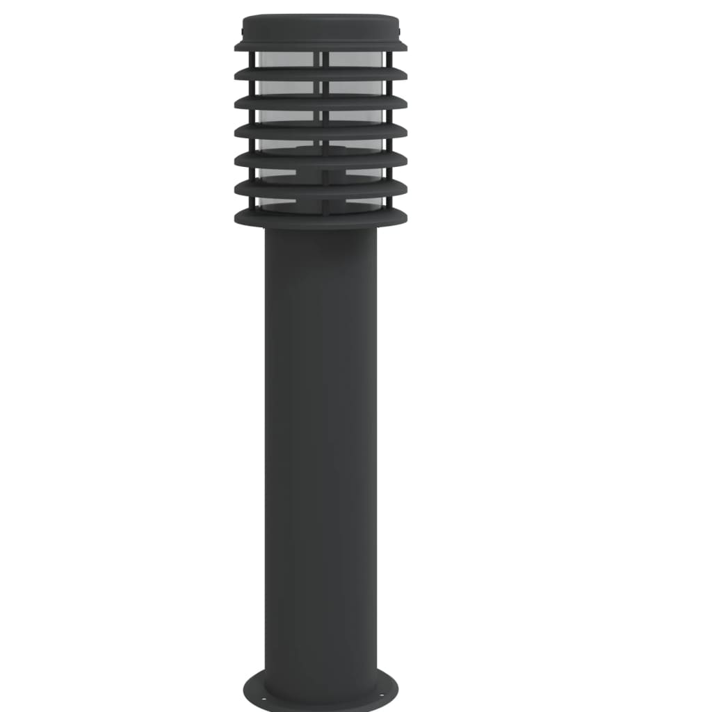 Lampada da Terra per Esterni con Presa Nera 60 cm Acciaio - homemem39