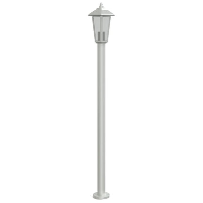 Lampada da Terra per Esterni Argento 120 cm in Acciaio Inox - homemem39