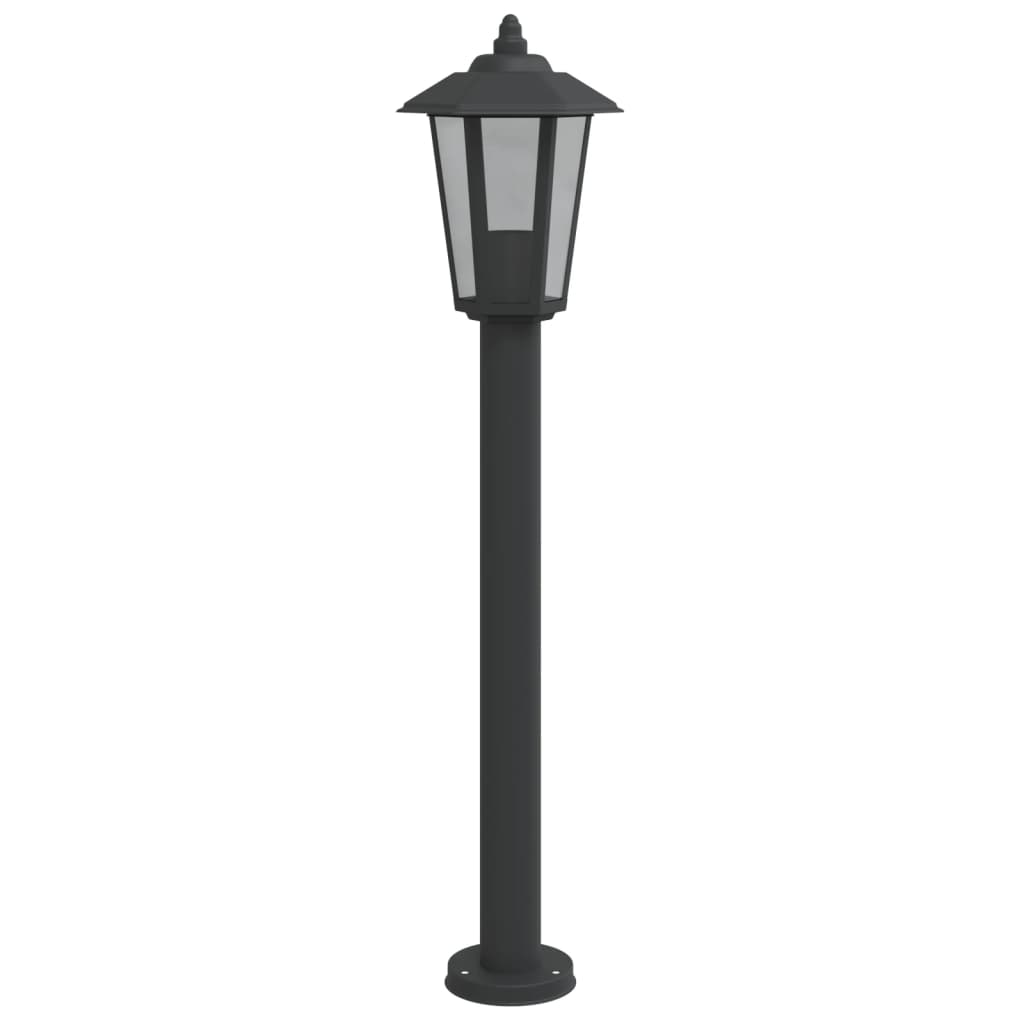 Lampada da Terra per Esterni Nera 80 cm in Acciaio Inox - homemem39