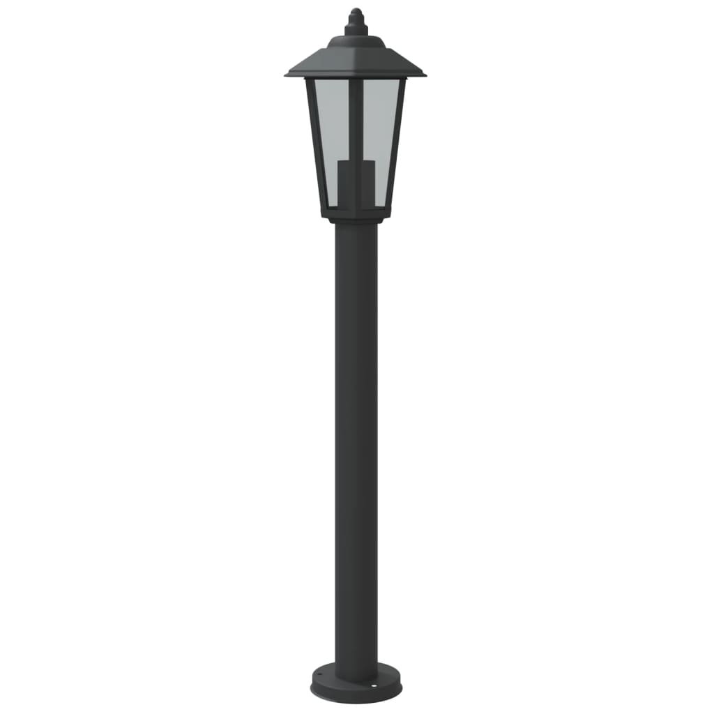 Lampada da Terra per Esterni Nera 80 cm in Acciaio Inox - homemem39