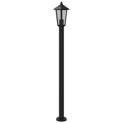 Lampade da Terra per Esterni 3 pz Nere 120 cm in Acciaio Inox - homemem39