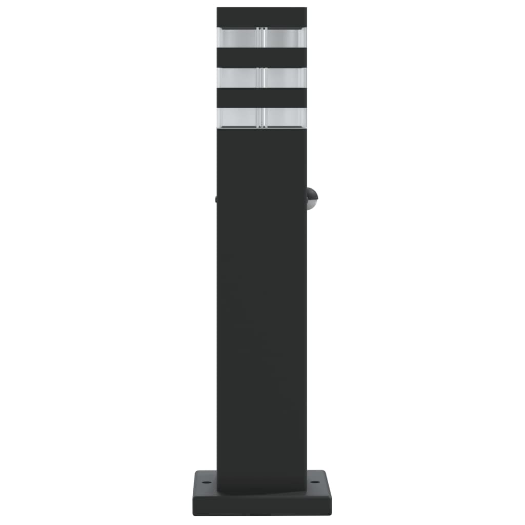 Lampada da Terra per Esterni con Sensore Nera 50cm in Alluminio | homemem39