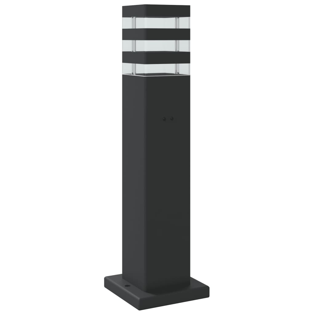 Lampade Terra per Esterni con Sensori 3pz Nere 50cm Alluminio | homemem39