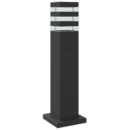 Lampade Terra per Esterni con Sensori 3pz Nere 50cm Alluminio | homemem39