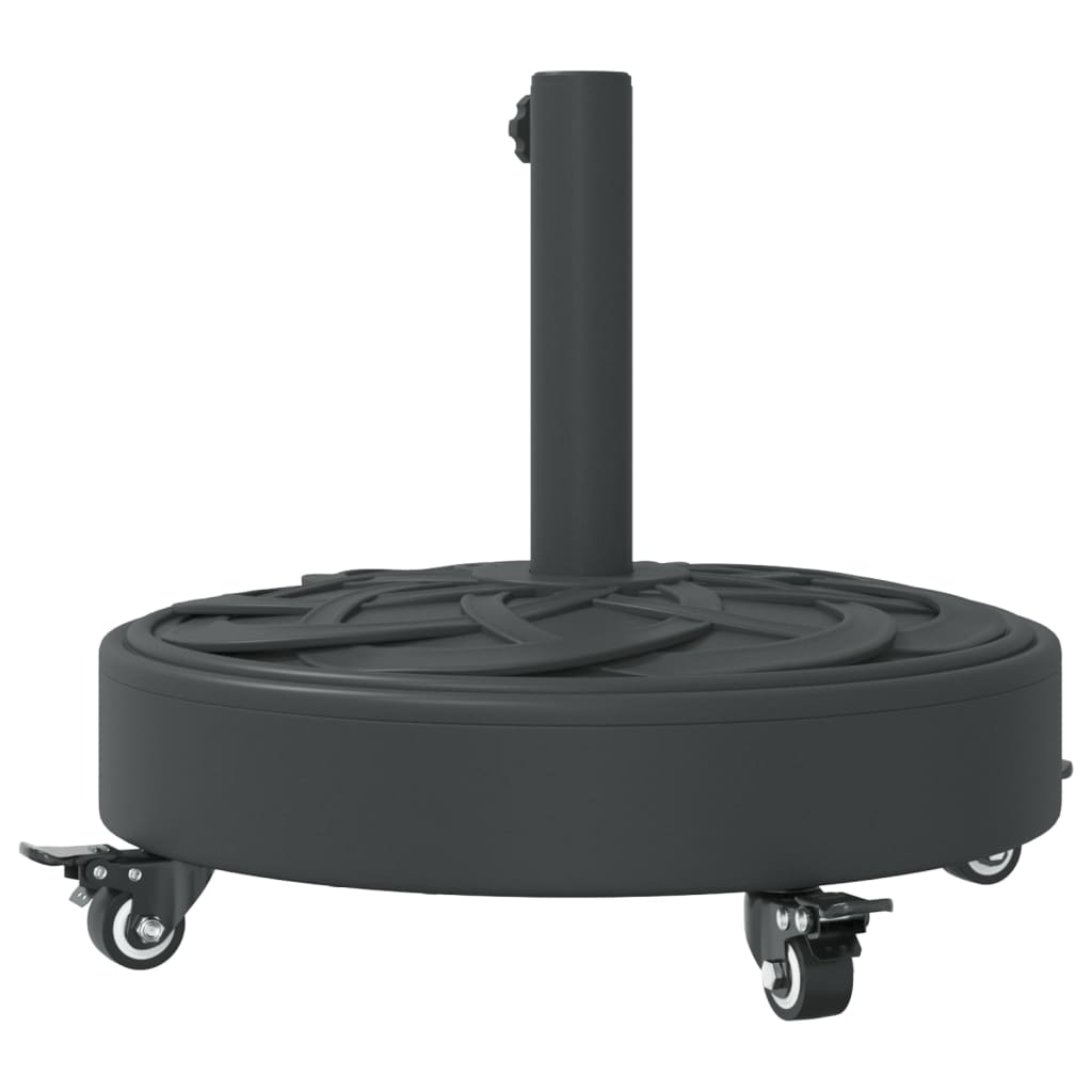 Base per Ombrellone con Ruote per Pali Ø38/48 mm 27 kg Rotonda