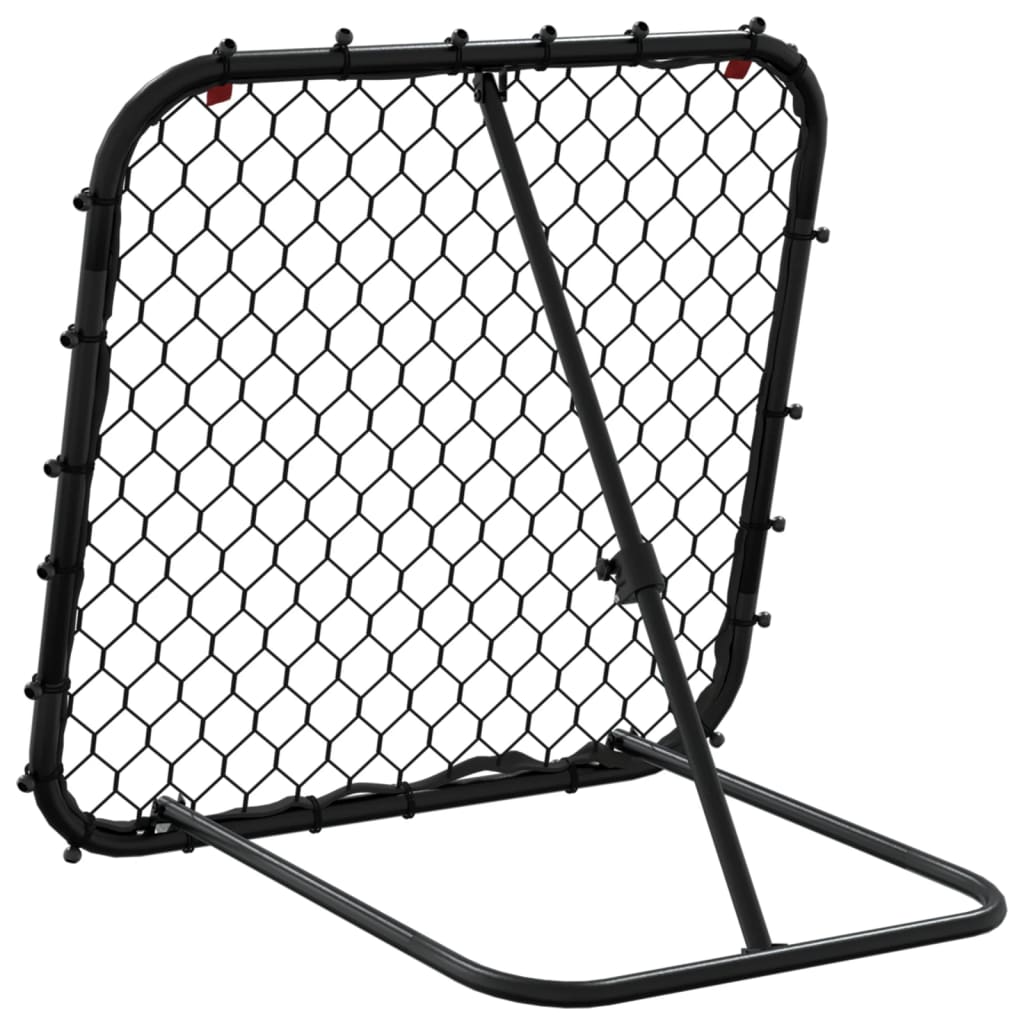 Rimbalzatore da Calcio Regolabile Nera 84x73x60-80 cm Acciaio | homemem39