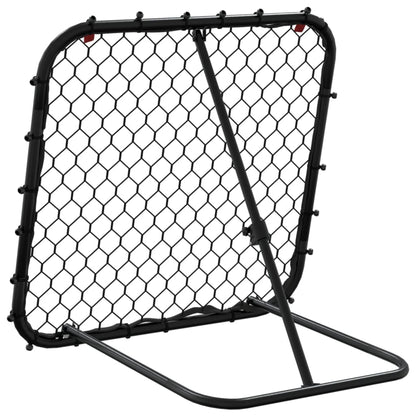 Rimbalzatore da Calcio Regolabile Nera 84x73x60-80 cm Acciaio | homemem39