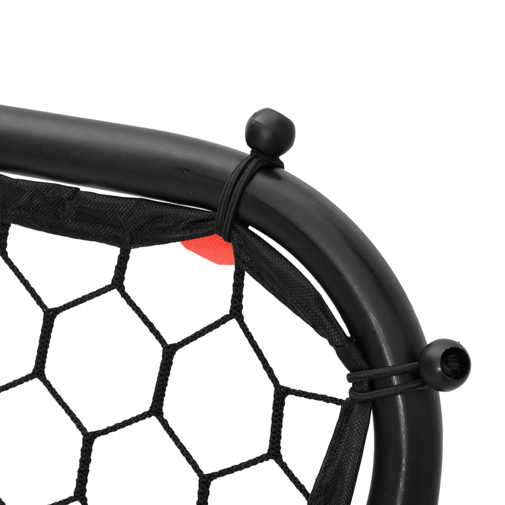 Rimbalzatore da Calcio Regolabile Nera 84x73x60-80 cm Acciaio | homemem39