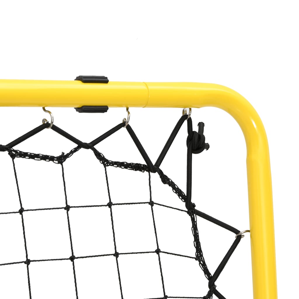 Rimbalzatore Calcio Doppio Lato Regolabile Giallo Nero Acciaio | homemem39