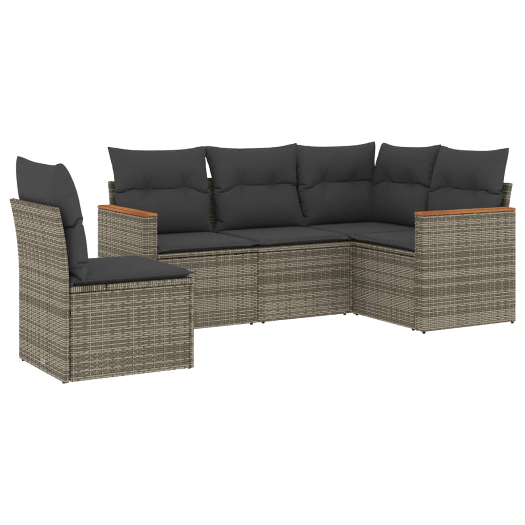 Patio Sofa Set 5-Posti Grey