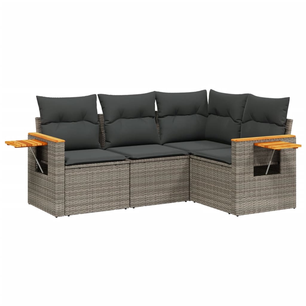 Patio Sofa Set 4-Posti Grey