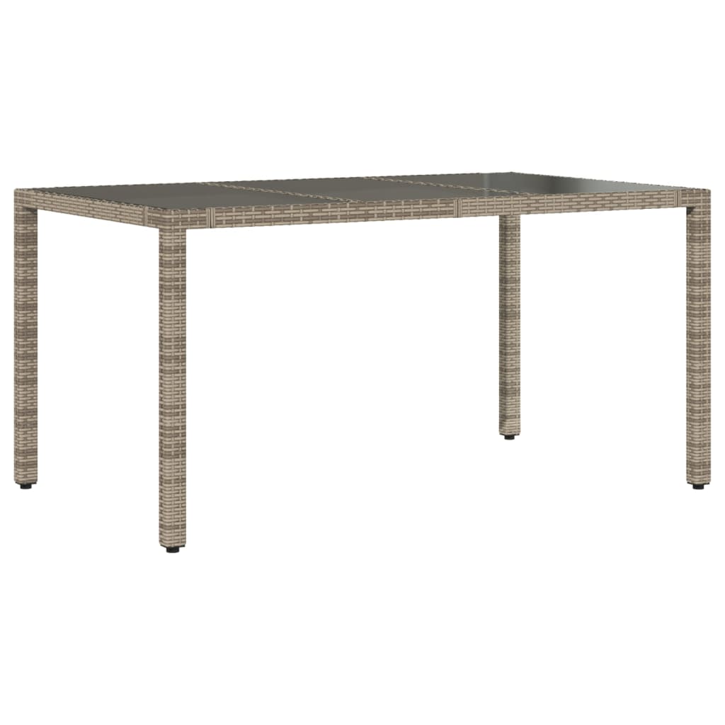Set da Pranzo da Giardino 7 pz con Cuscini in Polyrattan Grigio | homemem39