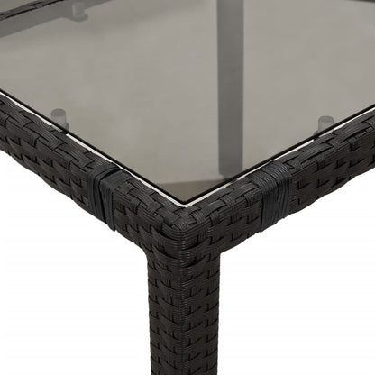 Set da Bistrò 3 pz con Cuscini Nero in Polyrattan | homemem39