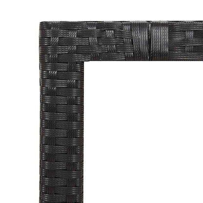 Set Bistrò da Giardino 3 pz con Cuscini in Polyrattan Nero | homemem39