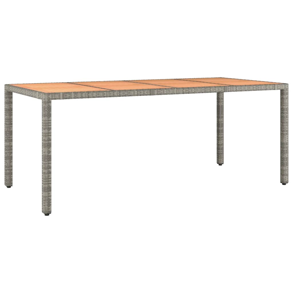 Set Bistrò da Giardino 9 pz con Cuscini in Polyrattan Grigio | homemem39