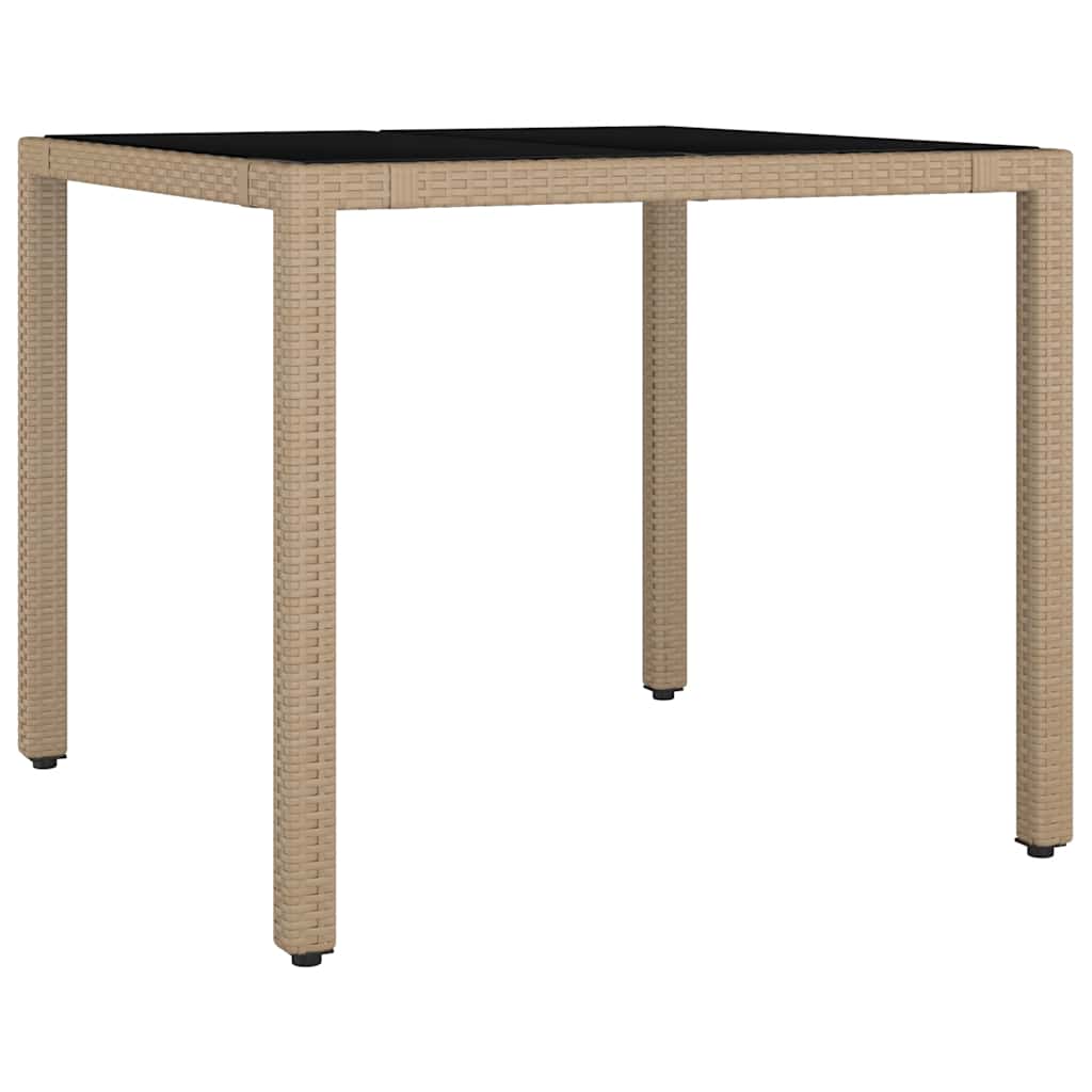 Set da Bistrò da Giardino 3 pz con Cuscini Beige in Polyrattan | homemem39