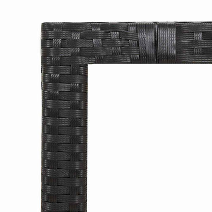 Set Bistrò da Giardino 5 pz con Cuscini in Polyrattan Nero | homemem39