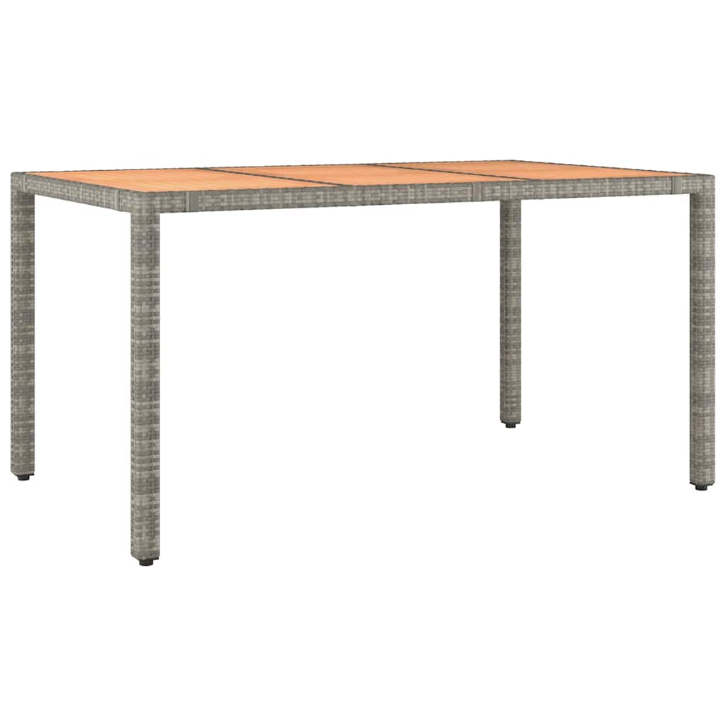 Set Bistrò da Giardino 5 pz con Cuscini in Polyrattan Grigio | homemem39