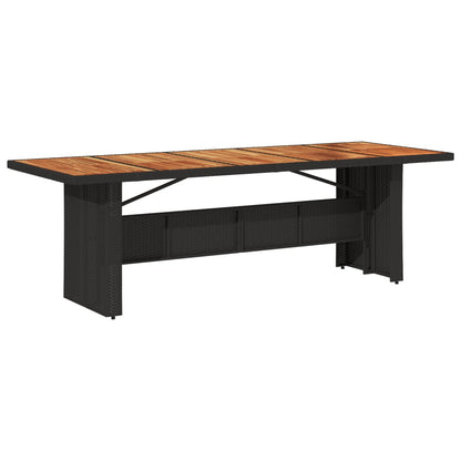 Set da Bistrò da Giardino 11 pz con Cuscini Nero in Polyrattan | homemem39