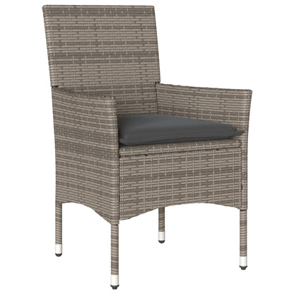 Set da Pranzo da Giardino 7 pz con Cuscini Polyrattan e Vetro | homemem39