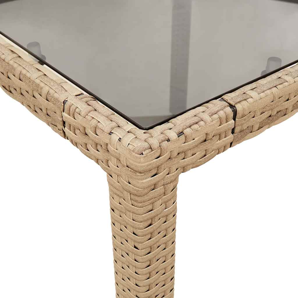 Set da Pranzo da Giardino 9 pz con Cuscini Polyrattan e Vetro | homemem39