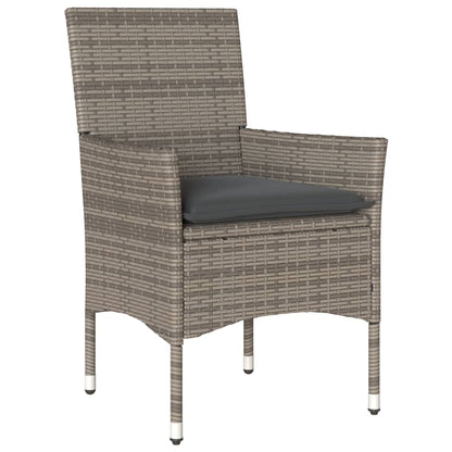 Set da Pranzo da Giardino 5 pz con Cuscini Polyrattan e Vetro | homemem39