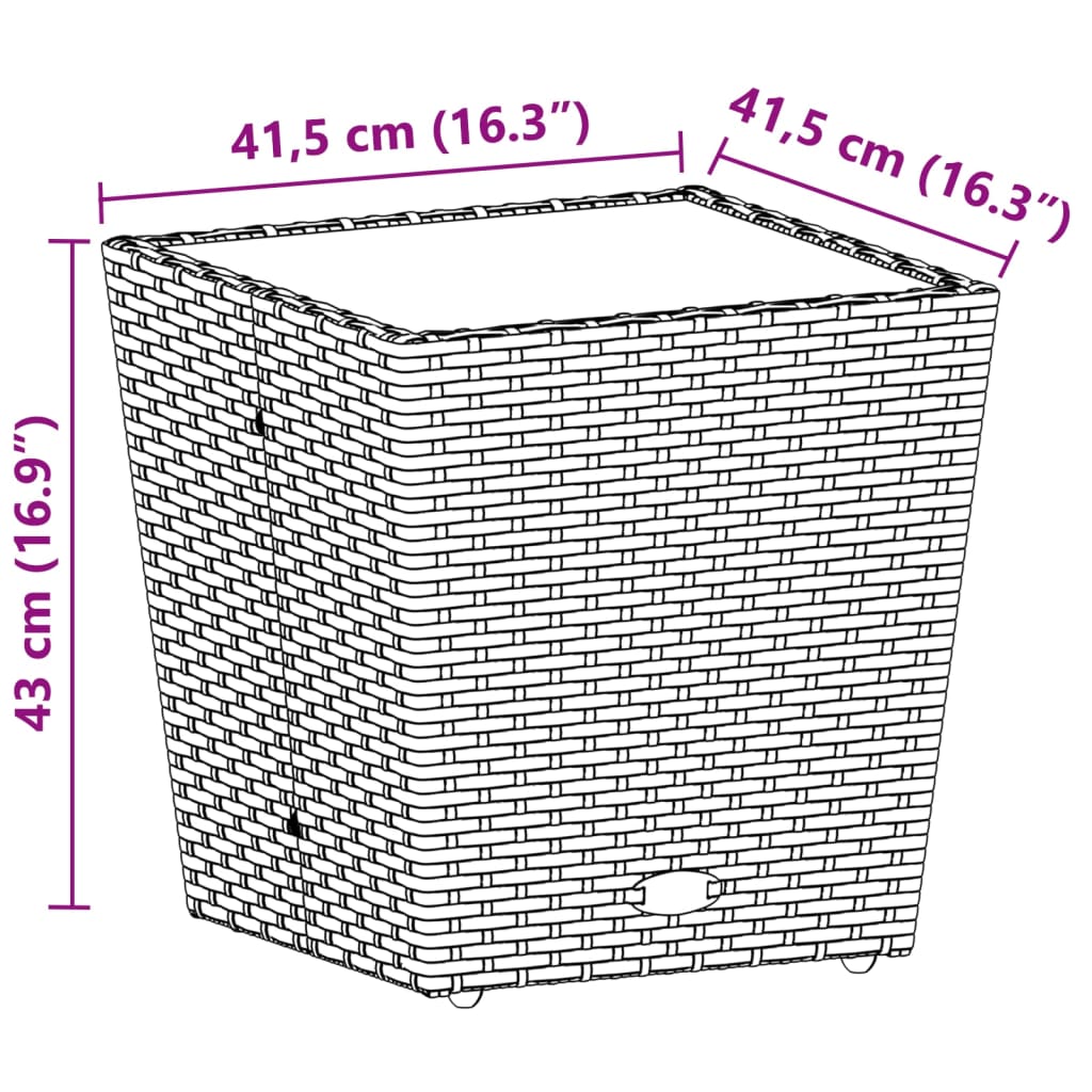 Set da Bistrò 3 pz con Cuscini Nero Polyrattan e Vetro | homemem39