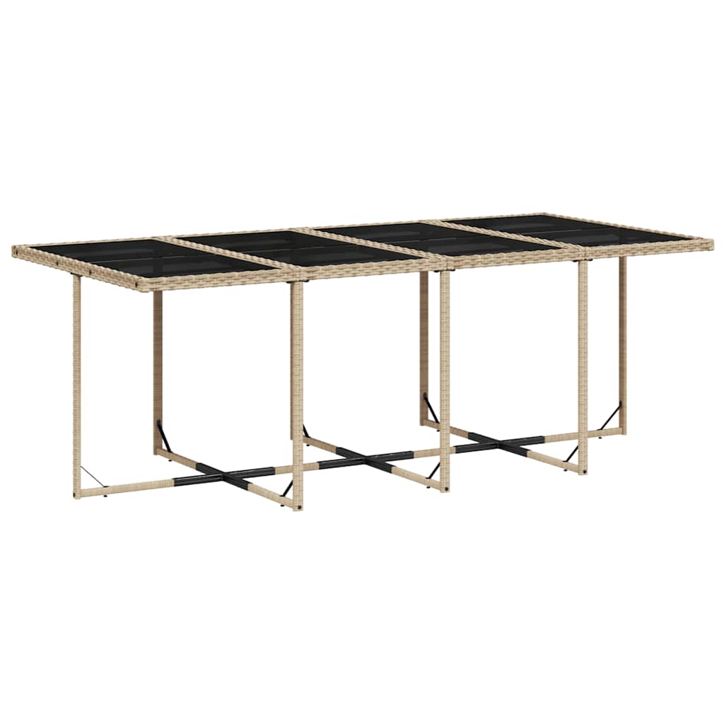Set Pranzo da Giardino 13 pz con Cuscini Beige Misto Polyrattan | homemem39
