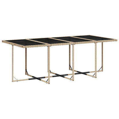 Set Pranzo da Giardino 13 pz con Cuscini Beige Misto Polyrattan | homemem39