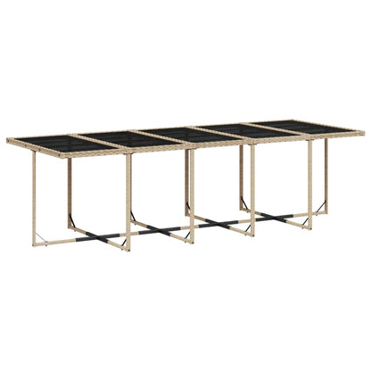 Set Pranzo da Giardino 13 pz con Cuscini Beige Misto Polyrattan | homemem39