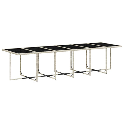 Set da Pranzo da Giardino 17pz con Cuscini Grigio in Polyrattan | homemem39